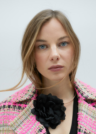 Collier fleur amovible