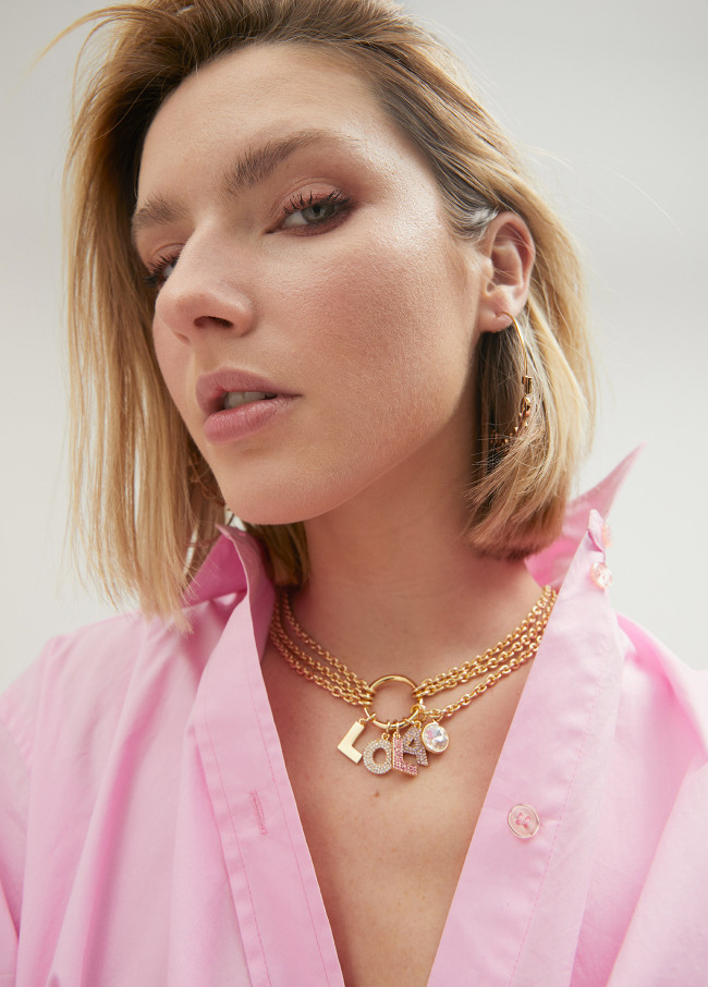 LOLA letter necklace