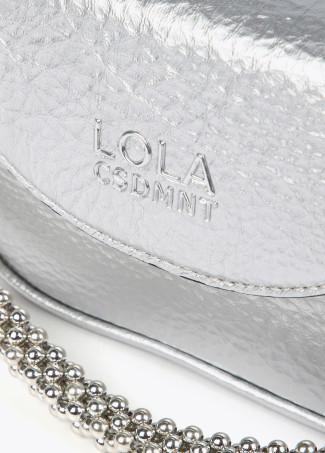 Mini borsa a tracolla metallizzata