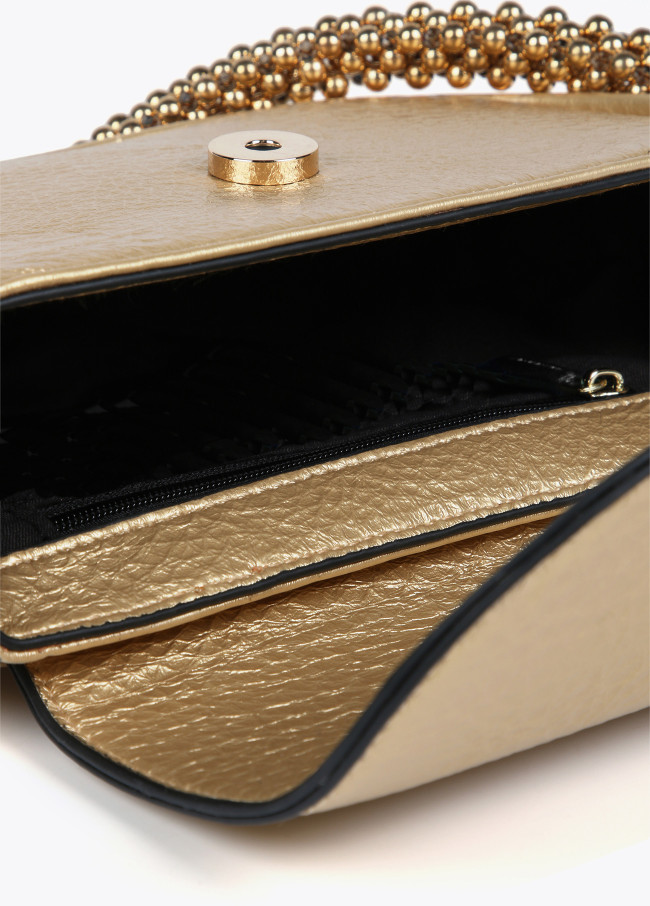 Mini borsa a tracolla metallizzata