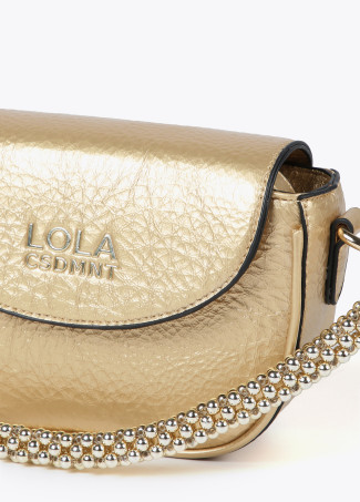 Mini metallic crossbody bag