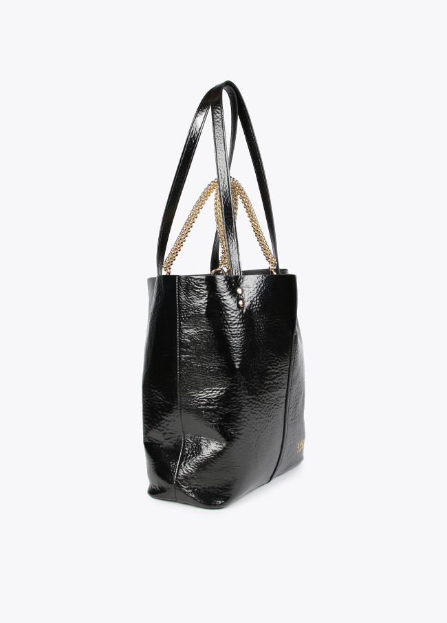 Borsa shopper metallizzata