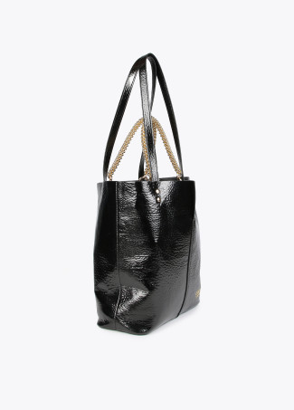 Bolso shopper metalizado