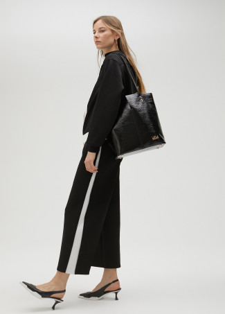 Bolso shopper metalizado