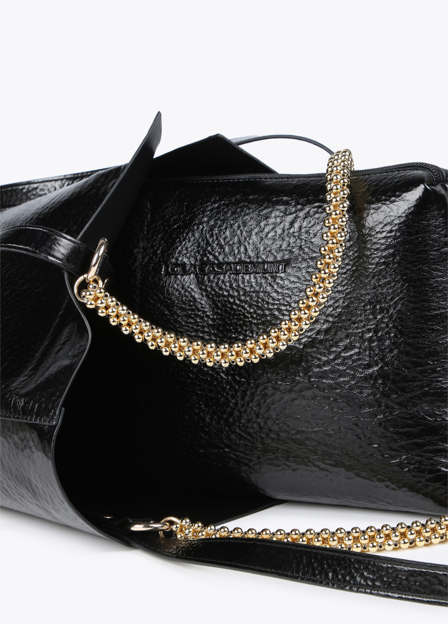 Metallic Shopper Bag Faux Leather - Lola Casademunt