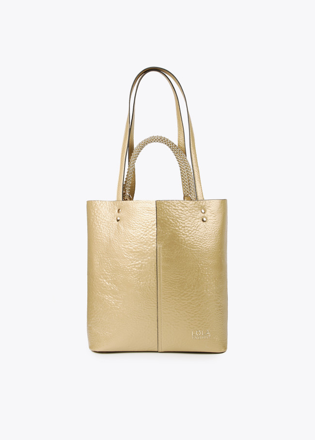 Borsa shopper metallizzata