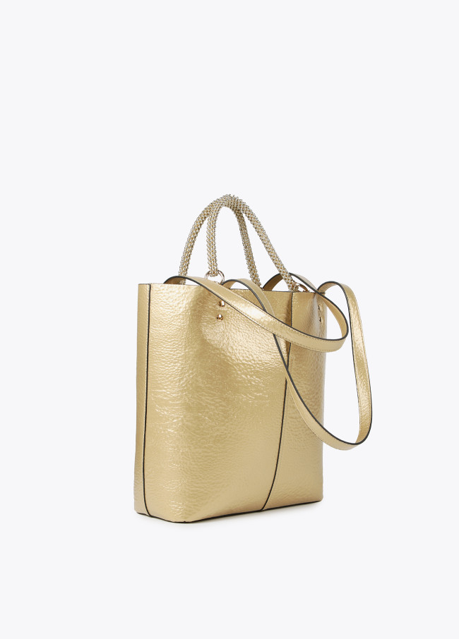 Sac cabas métallisé
