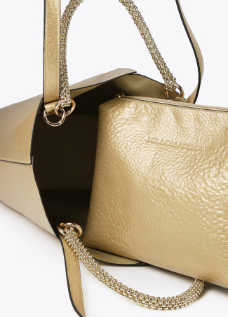 Mala tote bag metalizada