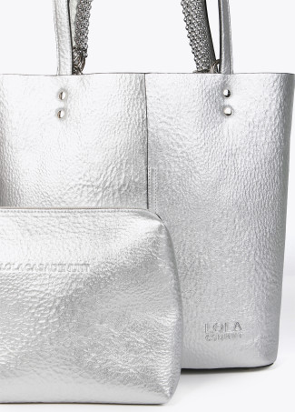 Mala tote bag metalizada
