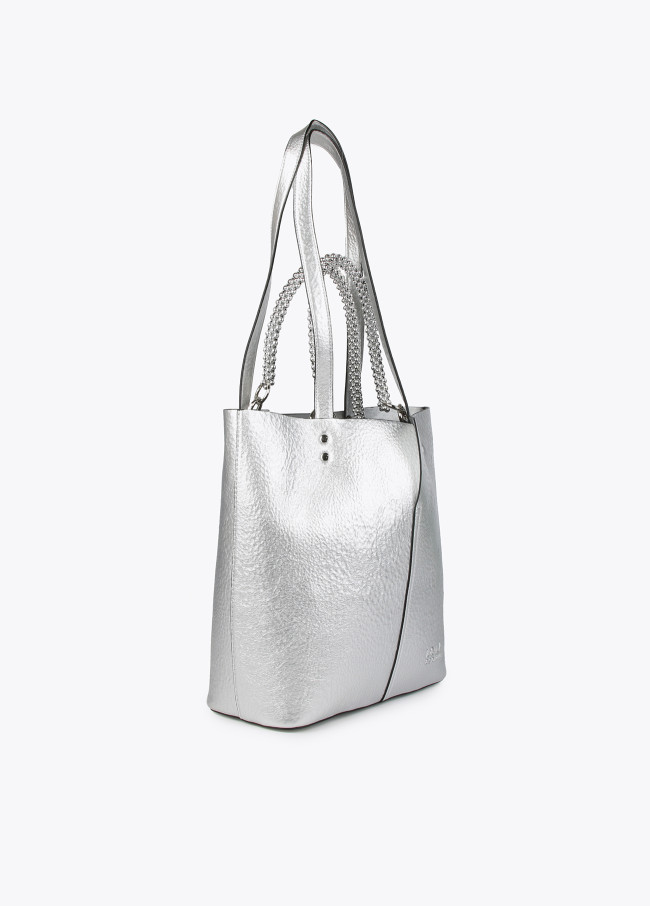 Mala tote bag metalizada