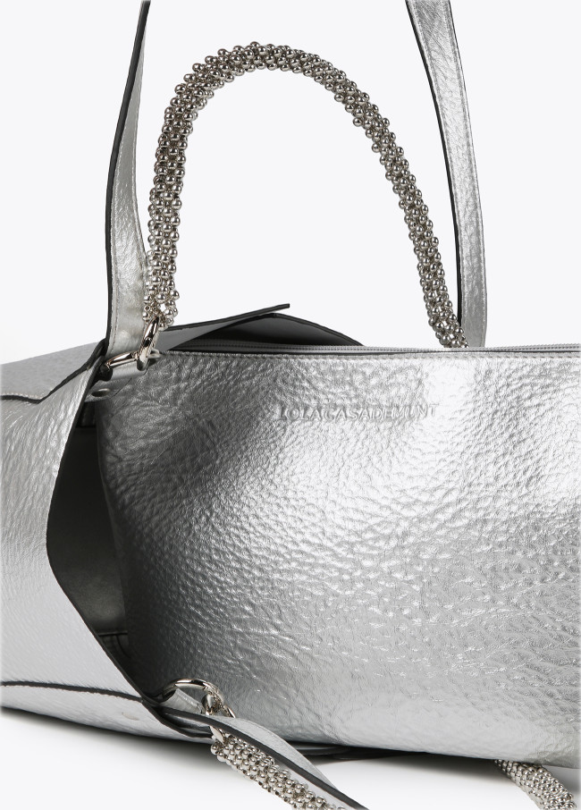 Borsa media metallizzata