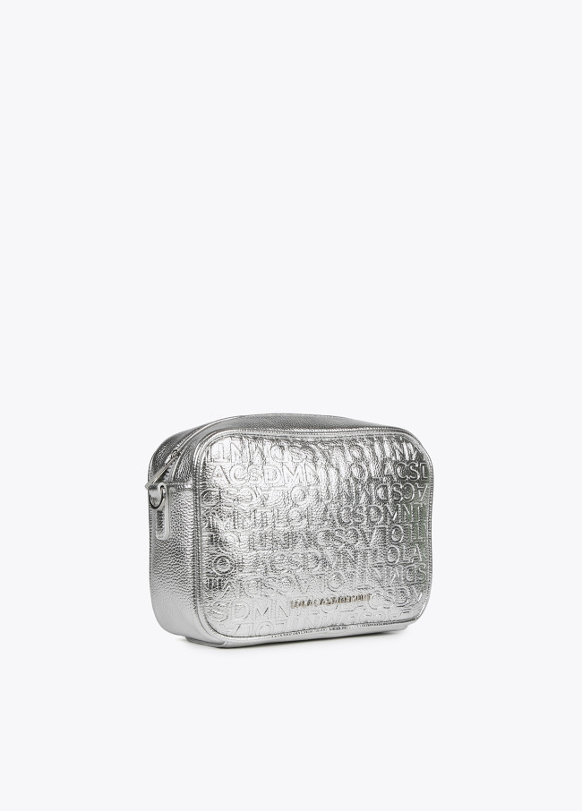 Umhängetasche mit metallisiertem Monogramm