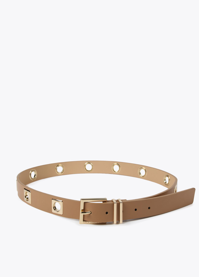 Metallic Belt Gold Details - Lola Casademunt