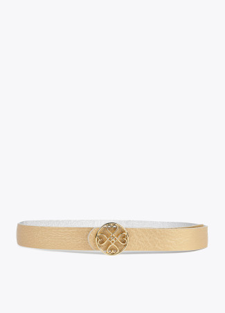 Reversible heart clover belt