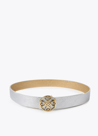 Ceinture réversible trèfle cœurs