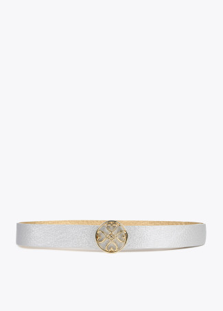 Ceinture réversible trèfle cœurs