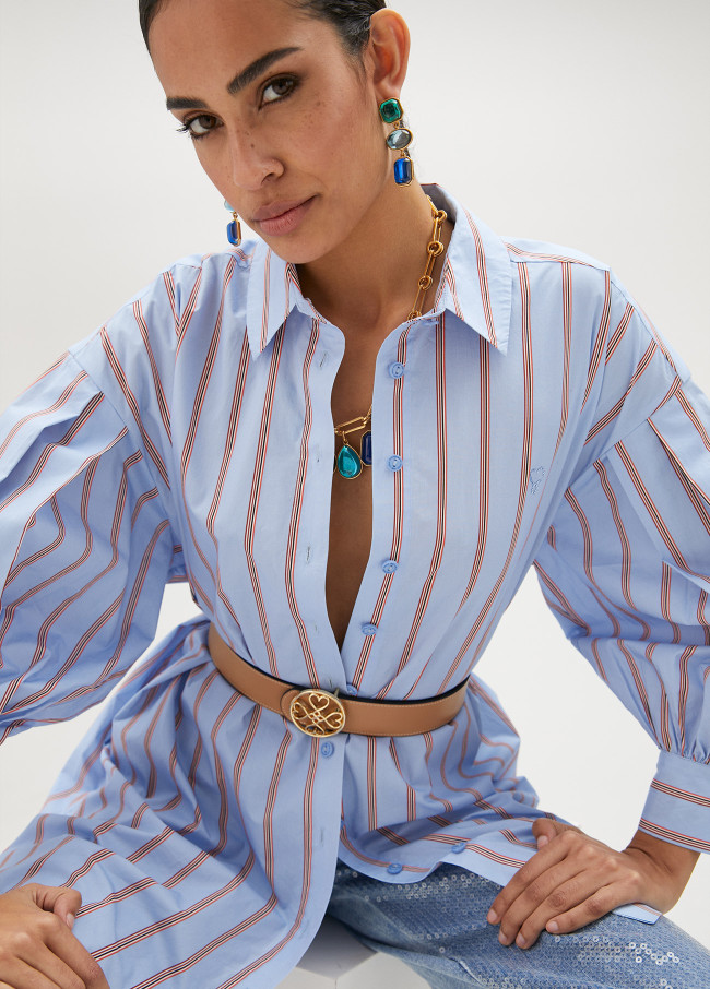 Ceinture réversible trèfle cœurs