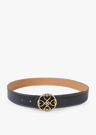 Ceinture réversible trèfle cœurs