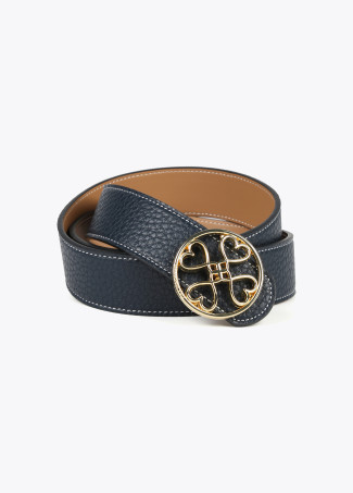 Cinturón reversible trébol corazones