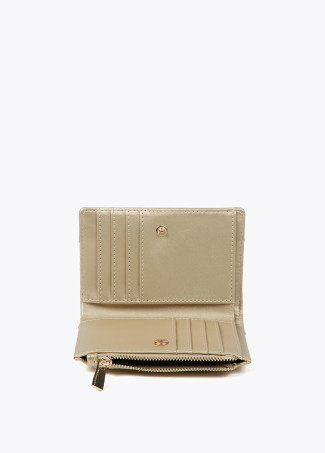 Faux leather monogram purse