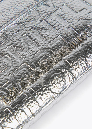 Faux leather monogram purse