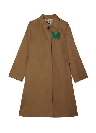 Trenchcoat in Beige mit aufgesetztem Detail