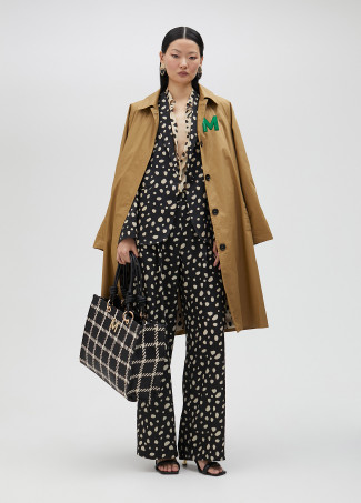 Blazer às bolinhas irregulares