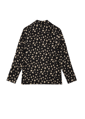 Blazer mit unregelmäßigen Tupfen