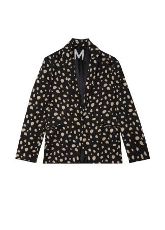 Blazer à pois irréguliers