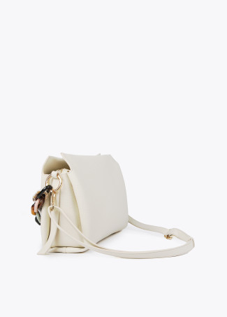 Bolso grande efecto piel con asa multicolor