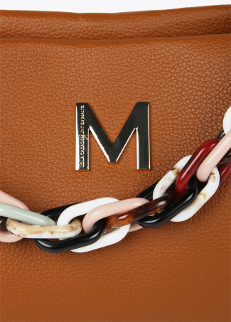 Grand sac en similicuir avec anse multicolore