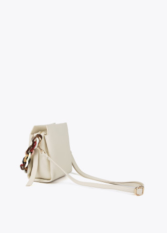 Bolso bandolera efecto piel con asa multicolor