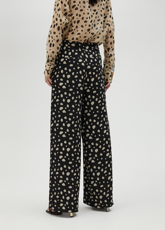 Pantalon palazzo pois