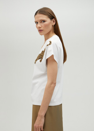 T-shirt strass tigres