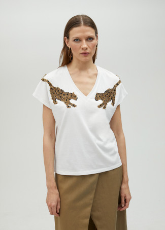 Camiseta pedrería tigres