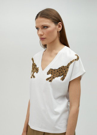 Shirt Strass Tiger