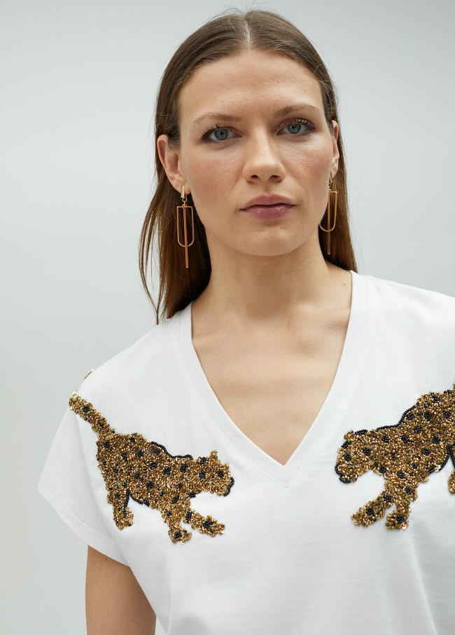 Shirt Strass Tiger