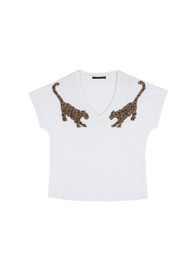 Shirt Strass Tiger