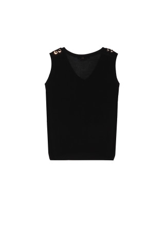 Top de punto detalle eyelets