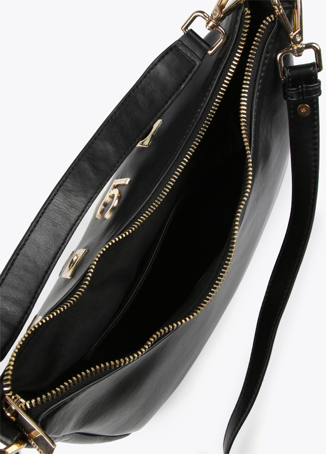 Sac porté épaule avec œillets métalliques carrés