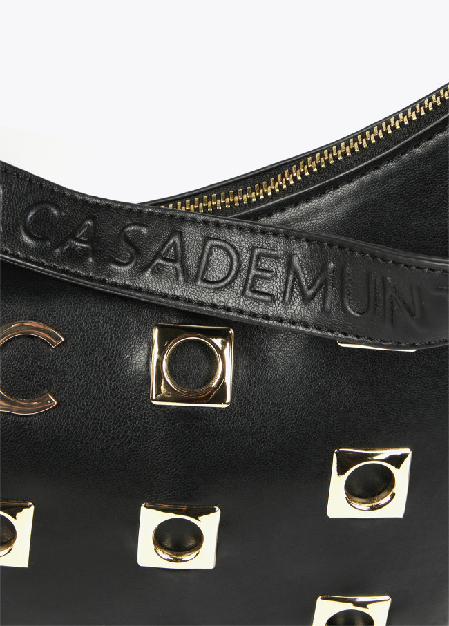 Sac porté épaule avec œillets métalliques carrés