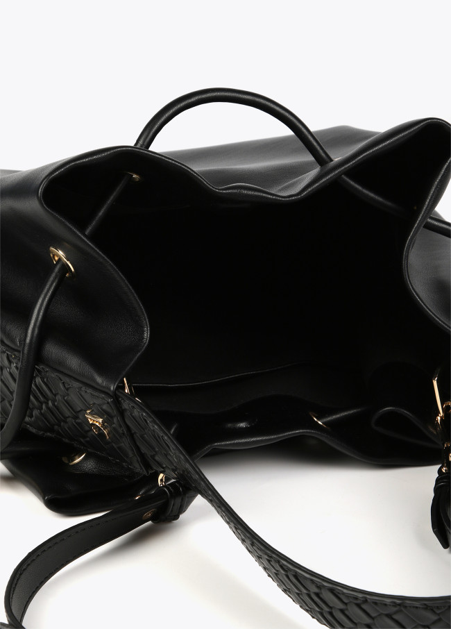 Sac demi-lune détails tressés