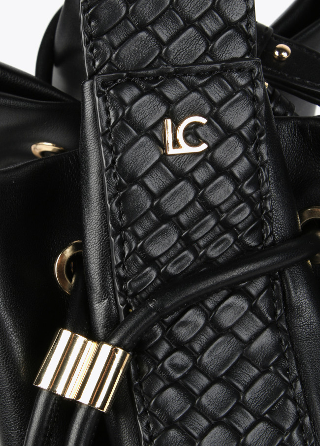 Sac demi-lune détails tressés