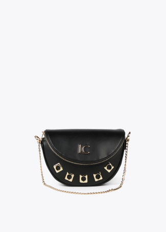 Bolso bandolera con detalles dorados