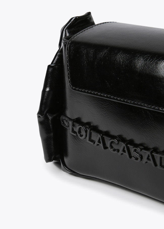 Borsa a tracolla con dettagli laterali