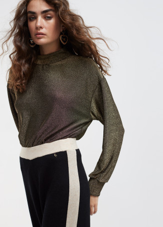 Sweater with lurex detail