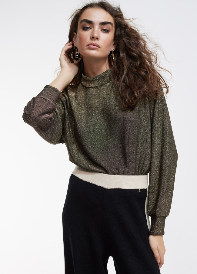 Sweater with lurex detail