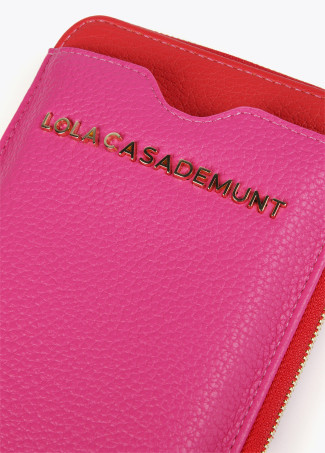 Mini borsa porta cellulare bicolore