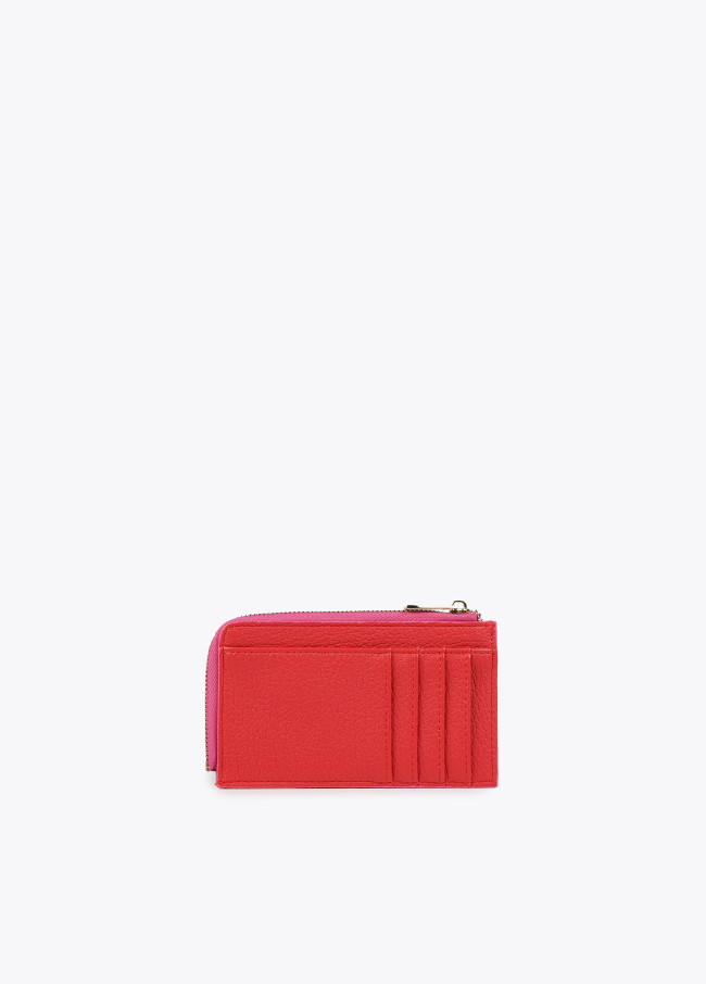 Porta-cartões bicolor