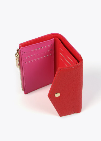 Porta-moedas bicolor